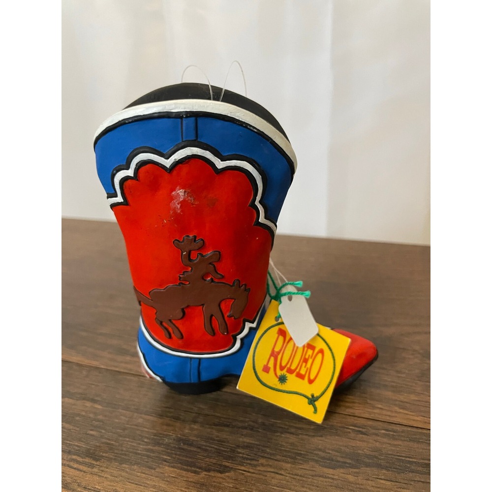 Vintage Rodeo Boot Ornament/Figurine Dept 56